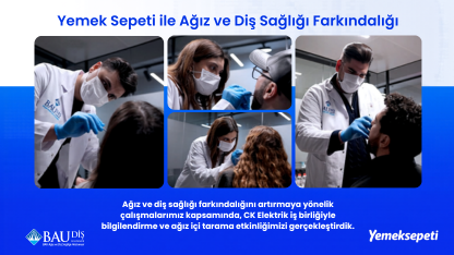 Yemeksepeti ile Koruyucu Ağız Sağlığı Etkinliği